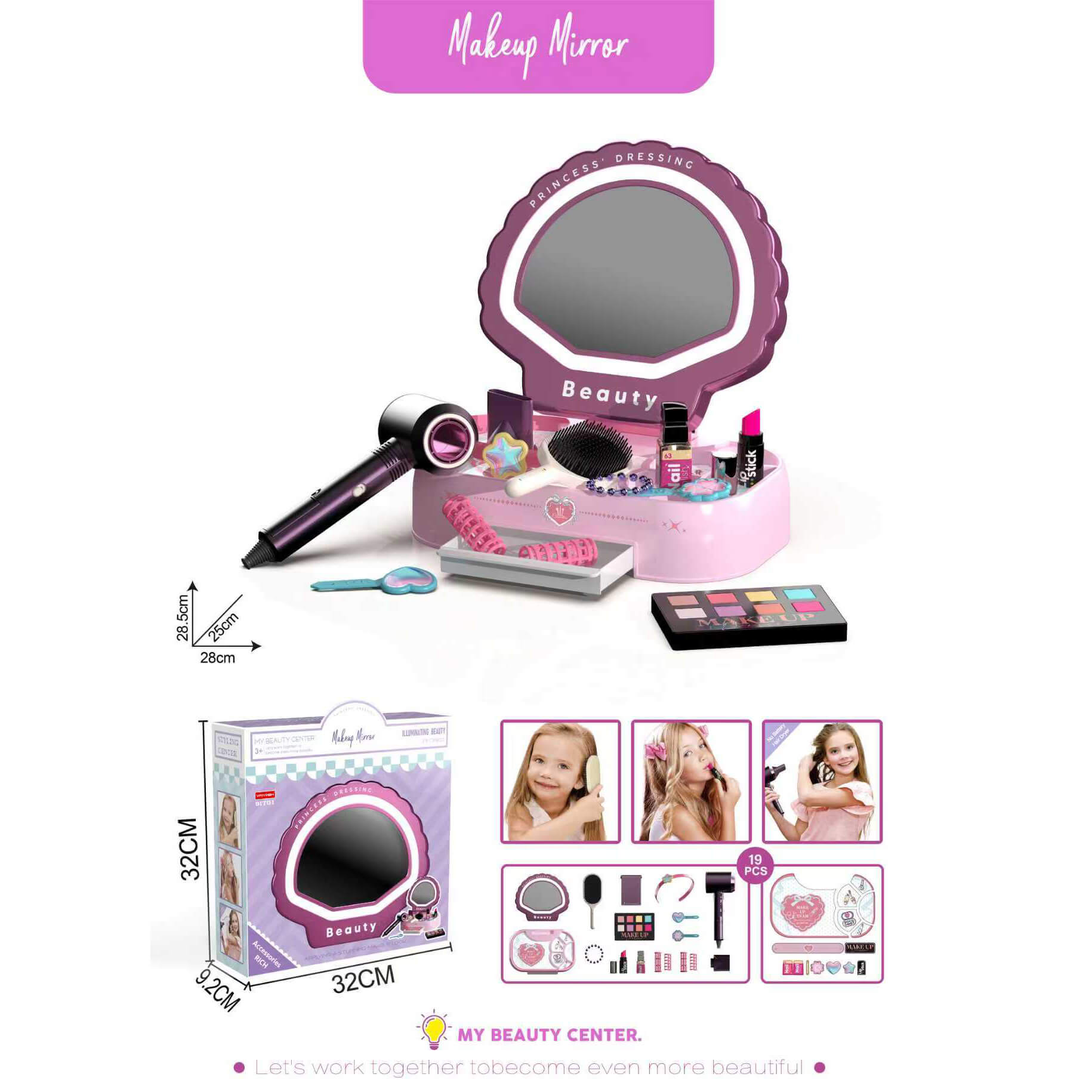 Ogledalo set za devojcice-Najlepse igracke