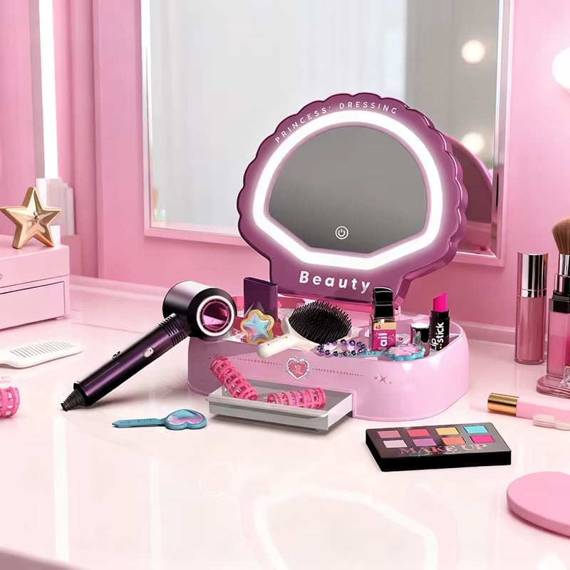 Set za šminkanje sa svetlećim ogledalom